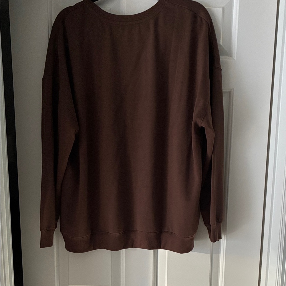 Barbie Brown Crew Neck Sweater with Pink Accents - Picture 3 of 3